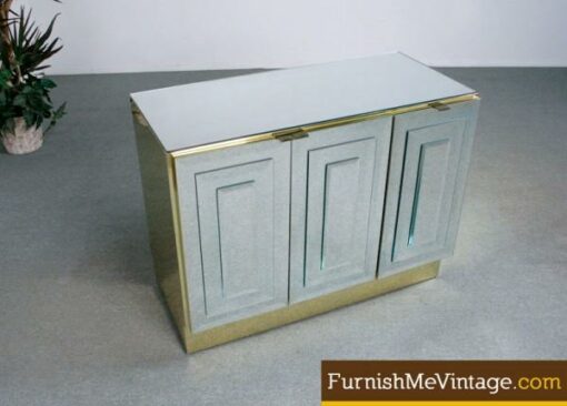 Vintage 1970s Glam Ello Mirrored Credenza