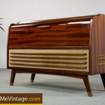 Retro Blaupunkt Tube Phonograph Stereo in Cherry