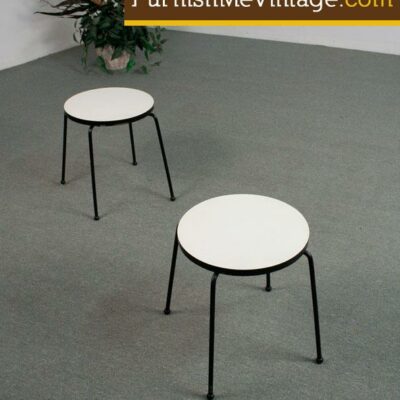 Pair of Retro Hairpin End Tables