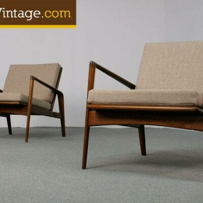 2 Spectacular IB Kofod Larsen Lounge Chairs