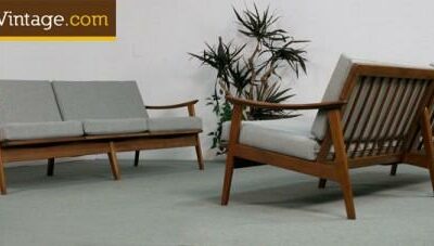 Pair of Matching Mid Century Modern Yugoslavian Sofas