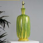 Large Mid Century Modern Lemon Lime Lamp