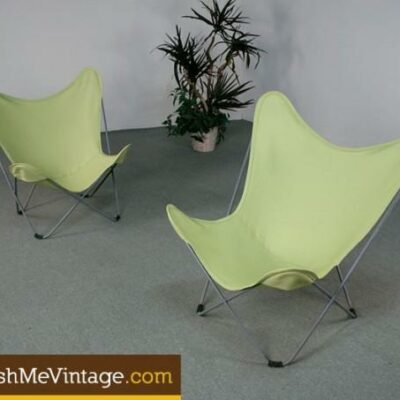 Pair of Vintage Hardoy Butterfly Chairs