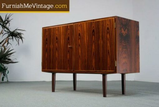 Small Mid Century Modern Danish Rosewood Credenza