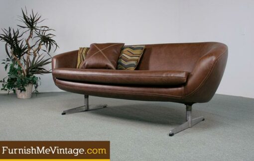 Reupholstered Authentic Vintage Overman Pod Sofa