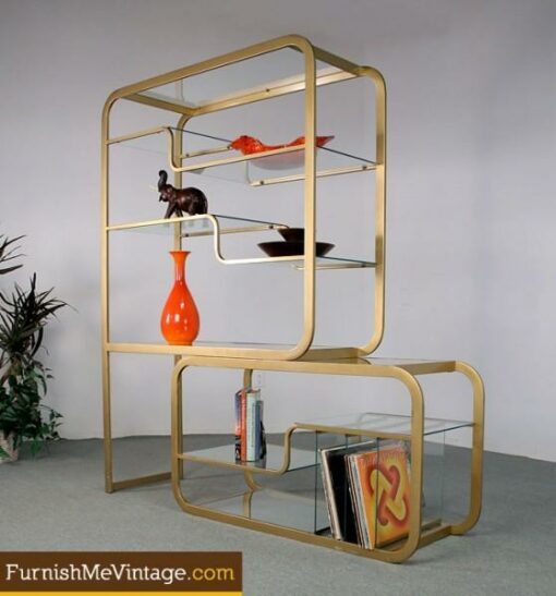 Vintage Matte Gold 227 Etagere Shelf