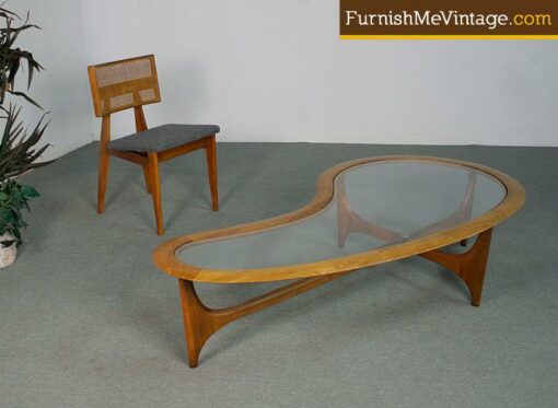 Large Mid Century Modern Kidney Coffee Table