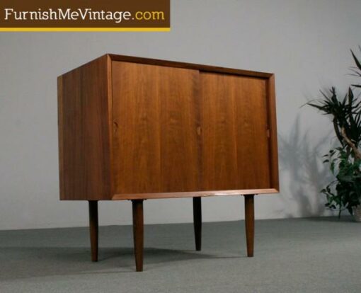 Mid Century Modern Small Danish Office Credenza