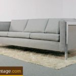 Reupholstered Mid Century Baughman Inspired Sofa