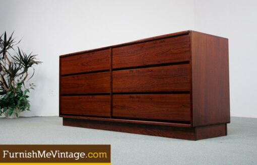 Danish Modern Rosewood Double Dresser