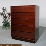 Danish Modern Rosewood High Boy Dresser