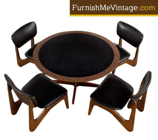 Mid Century Modern Gaming Table Set by Kroehler