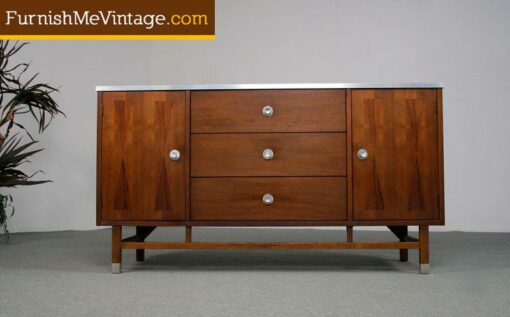 Mid Century Modern Rosewood and Walnut Credenza