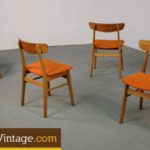 4 Mid Century Modern Dansk Design Chairs