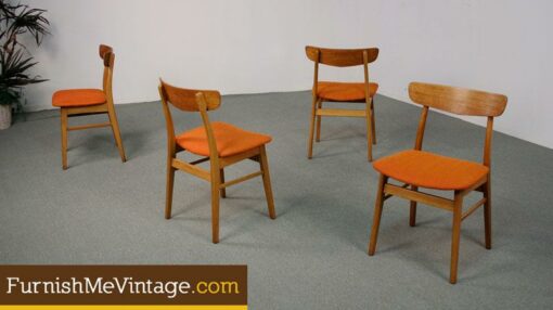 4 Mid Century Modern Dansk Design Chairs