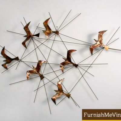 Mid Century Modern Jere Birds Wall Sculpture