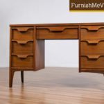 Mid Century Modern Pecan Desk