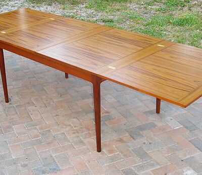 Skovmand and Andersen Large Danish Teak Dining Table