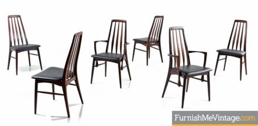 6 Koefoeds Hornslet Eva Rosewood Dining Chairs