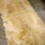 Vintage Modern Goat Fur Area Rug