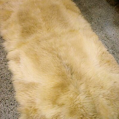 Vintage Modern Goat Fur Area Rug