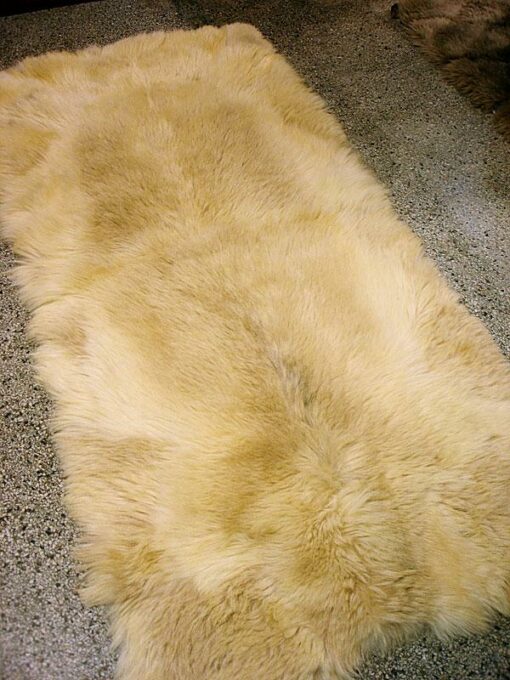 Vintage Modern Goat Fur Area Rug