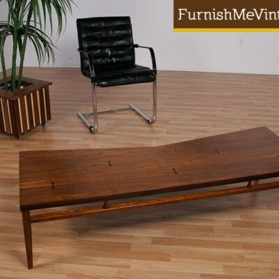 Mid Century Modern Refinished Bow Tie Coffee Table