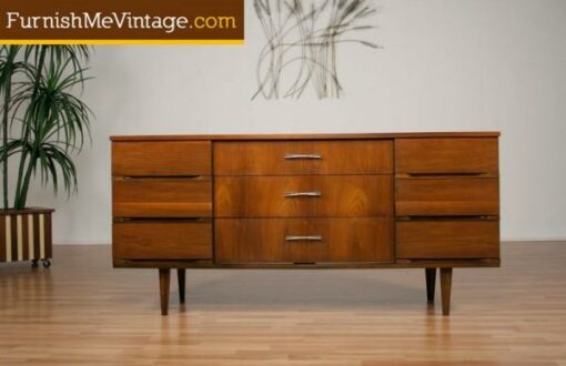 Mid Century Modern Bow Tie Triple Dresser