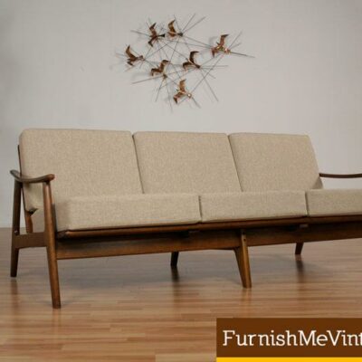 Vintage Danish Style Sofa with New Upholstery