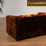 Funky Fuzzy 1970s Era Loveseat Sofa