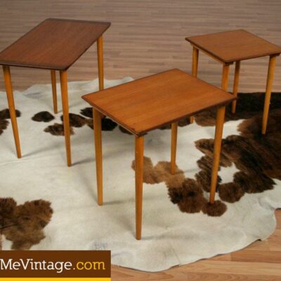 Mid Century Modern Norwegian Nesting Tables