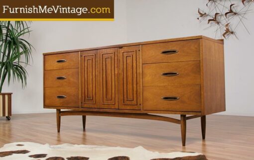 Mid Century Modern Sculptra Triple Dresser