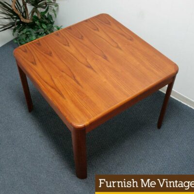 Small Square Canadian Danish Modern Teak Dining Table