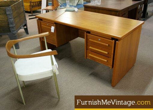 Danish Modern Teak Executive Desk