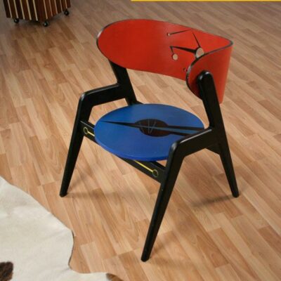 Custom Artist Made DeStijl Inspired Modern Chair