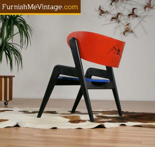 Custom Artist Made DeStijl Inspired Modern Chair