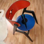 Custom Artist Made DeStijl Inspired Modern Chair