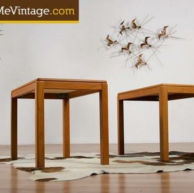 2 Laurits M Larsen Danish Teak End Tables