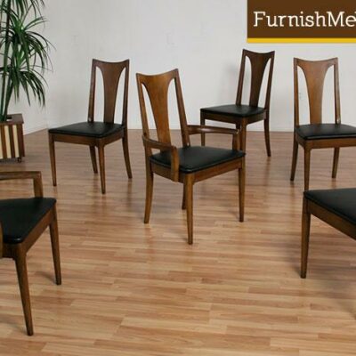 6 High Back Mid Century Dining Chairs