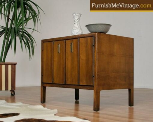 Mid Century Modern End Table / Record Cabinet