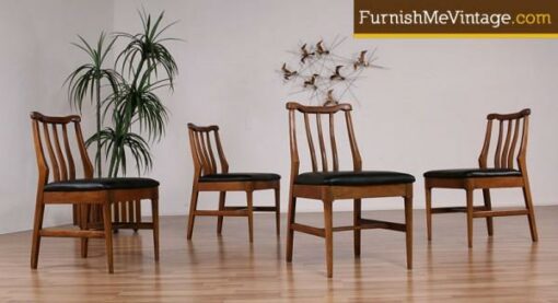 4 Mid Century Modern Blowing Rock Dining Chairs