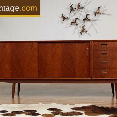 Long Hovmand Olsen Danish Teak Credenza