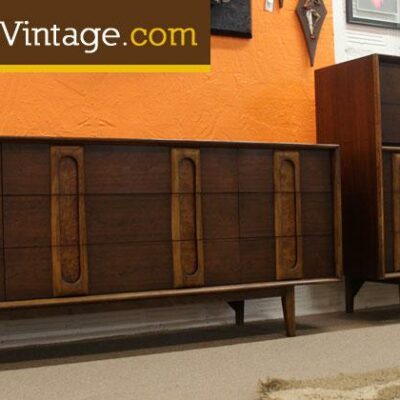 2 Matching Mid Century Modern Dressers