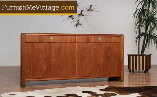 Danish Modern Teak Credenza by D-Scan