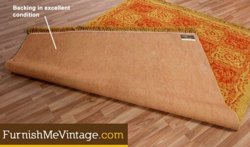 Mid Century Modern Large Wool Area Rug