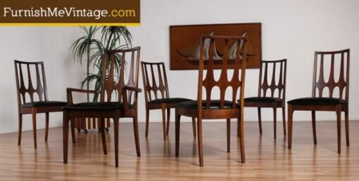 6 Retro Broyhill Brasilia Dining Chairs