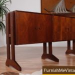 Narrow Mid Century Modern Danish Credenza