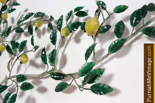 Vintage Italian Lemon Tree Tole Sculpture