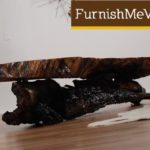Large Rustic Wood Slab Coffee Table