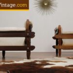 2 Mid Century Modern Brazilian Rosewood Arm Chairs